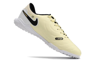 Nike Tiempo Legend 10 Elite TF Low-Tops Football Shoes - Beige/Black/White