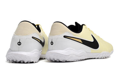 Nike Tiempo Legend 10 Elite TF Low-Tops Football Shoes - Beige/Black/White