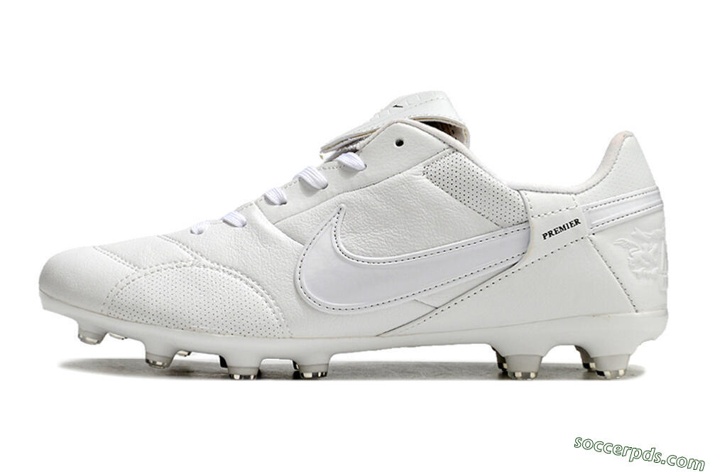 Nike Premier 3 FG Low-Tops Football Boots - White/Black 2