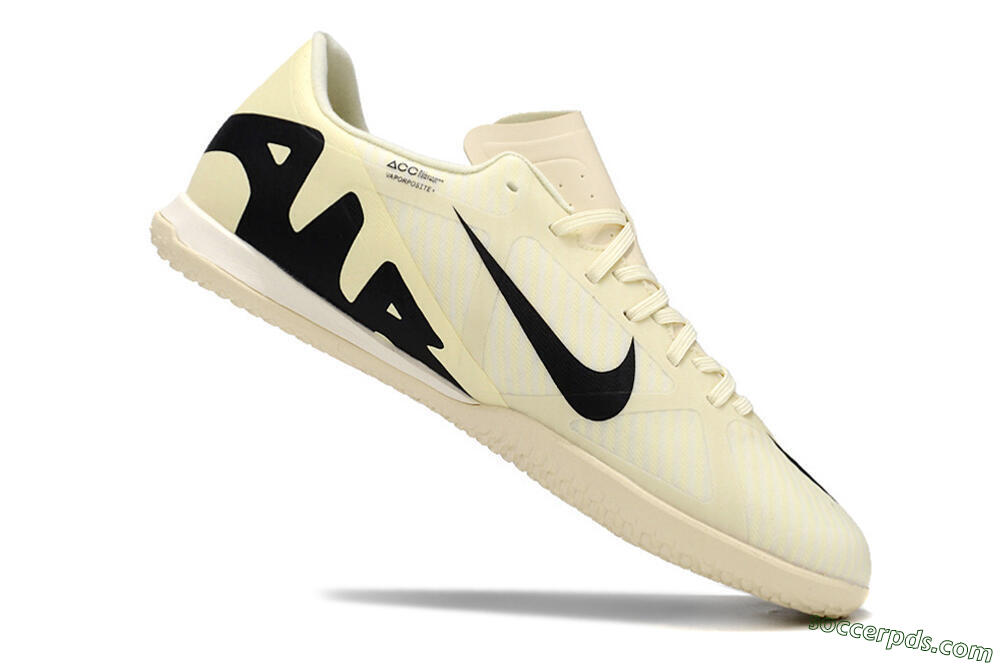 Nike Air Zoom Mercurial Vapor 15 Academy IC Low-Tops Football Shoes - Beige/Black 4