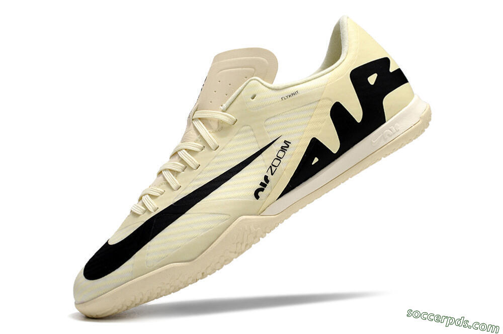 Nike Air Zoom Mercurial Vapor 15 Academy IC Low-Tops Football Shoes - Beige/Black 5