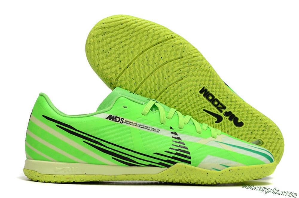 Nike Air Zoom Mercurial Vapor 15 Academy IC Low-Tops Football Shoes - Green/Black/Yellow 1