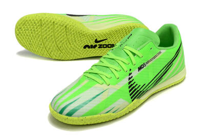 Nike Air Zoom Mercurial Vapor 15 Academy IC Low-Tops Football Shoes - Green/Black/Yellow