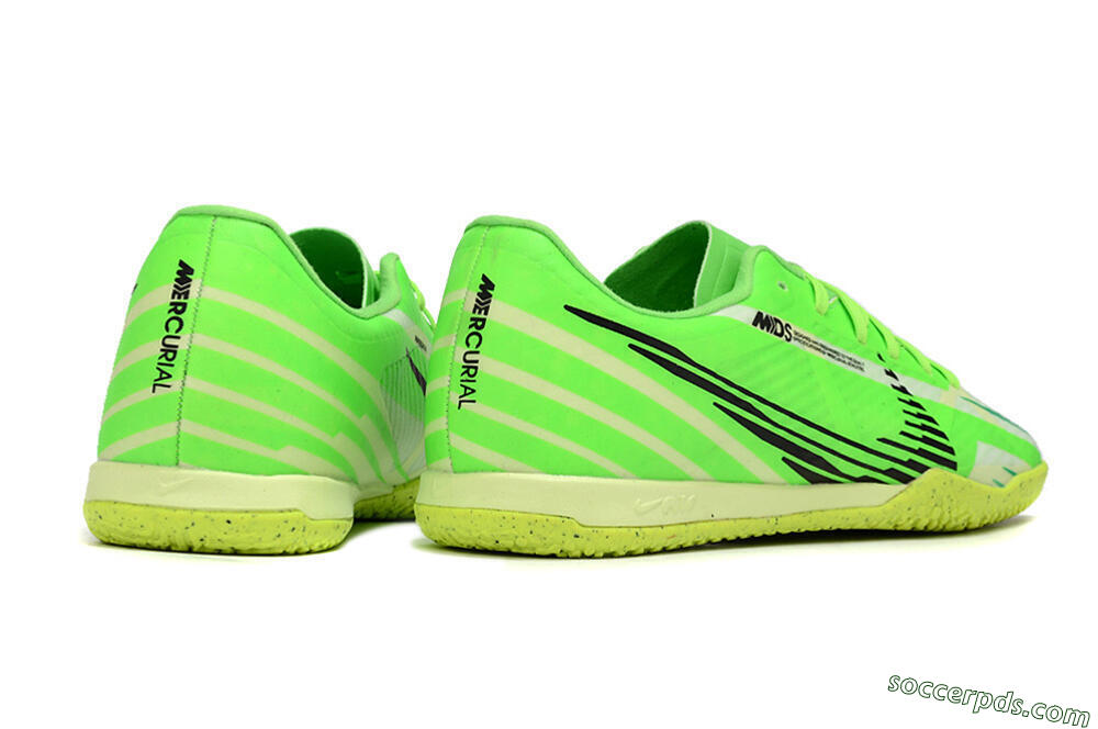 Nike Air Zoom Mercurial Vapor 15 Academy IC Low-Tops Football Shoes - Green/Black/Yellow 6
