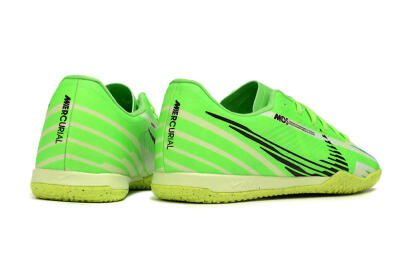 Nike Air Zoom Mercurial Vapor 15 Academy IC Low-Tops Football Shoes - Green/Black/Yellow