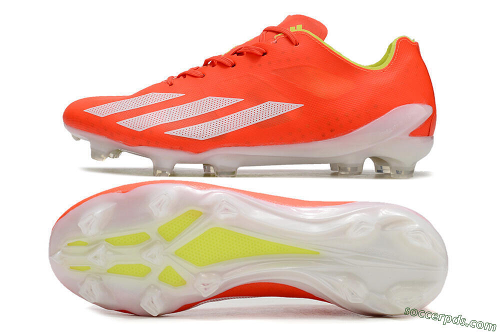 Adidas X Crazyfast.1 FG Low-Tops Football Boots - Red/White/Yellow 0