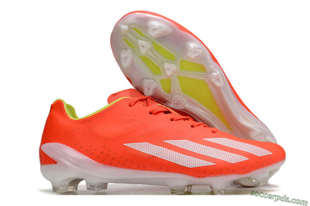 Adidas X Crazyfast.1 FG Low-Tops Football Boots - Red/White/Yellow 1