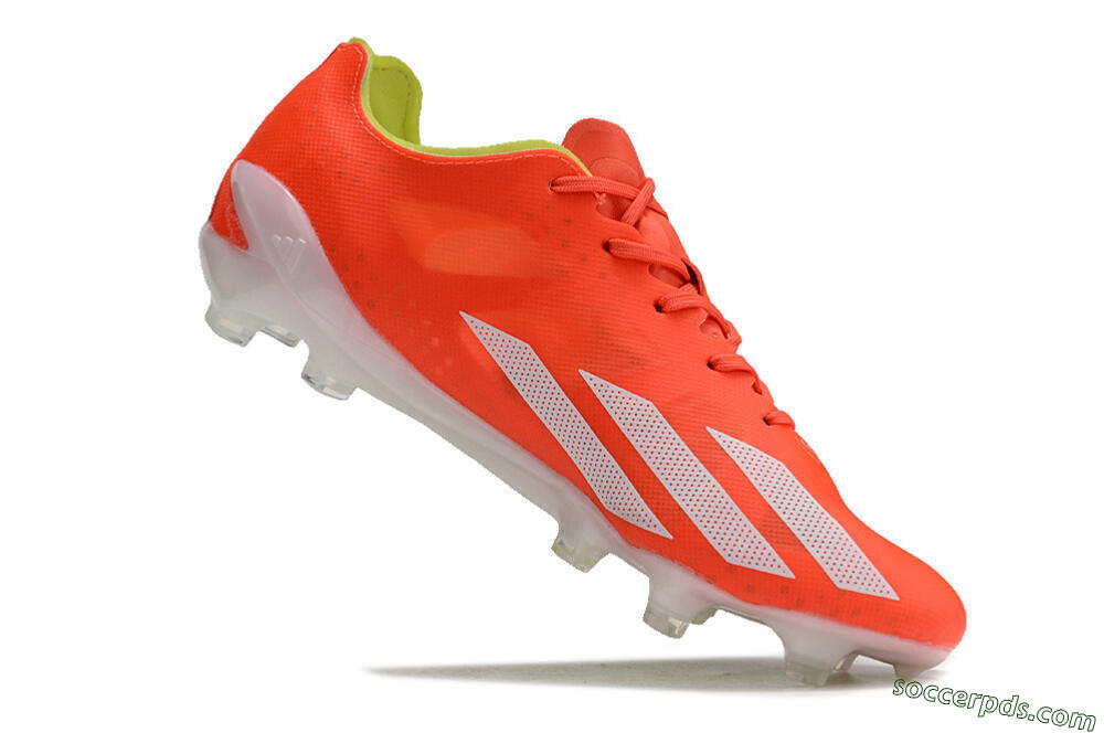 Adidas X Crazyfast.1 FG Low-Tops Football Boots - Red/White/Yellow 4