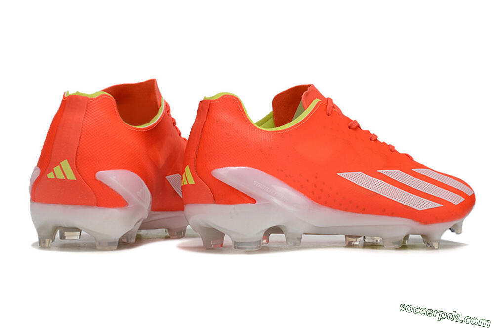 Adidas X Crazyfast.1 FG Low-Tops Football Boots - Red/White/Yellow 6
