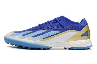 Adidas X 23 Crazyfast.1 TF Low-Tops Football Shoes - Blue/Gold/White