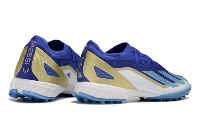 Adidas X 23 Crazyfast.1 TF Low-Tops Football Shoes - Blue/Gold/White