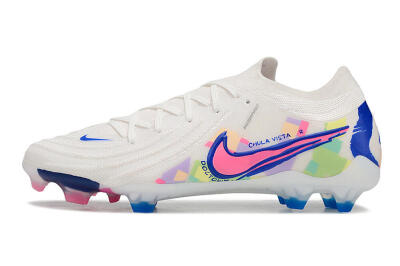 Nike Phantom Luna Elite FG Low-Tops Football Boots - White/Rainbow