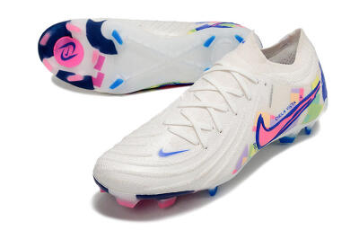 Nike Phantom Luna Elite FG Low-Tops Football Boots - White/Rainbow