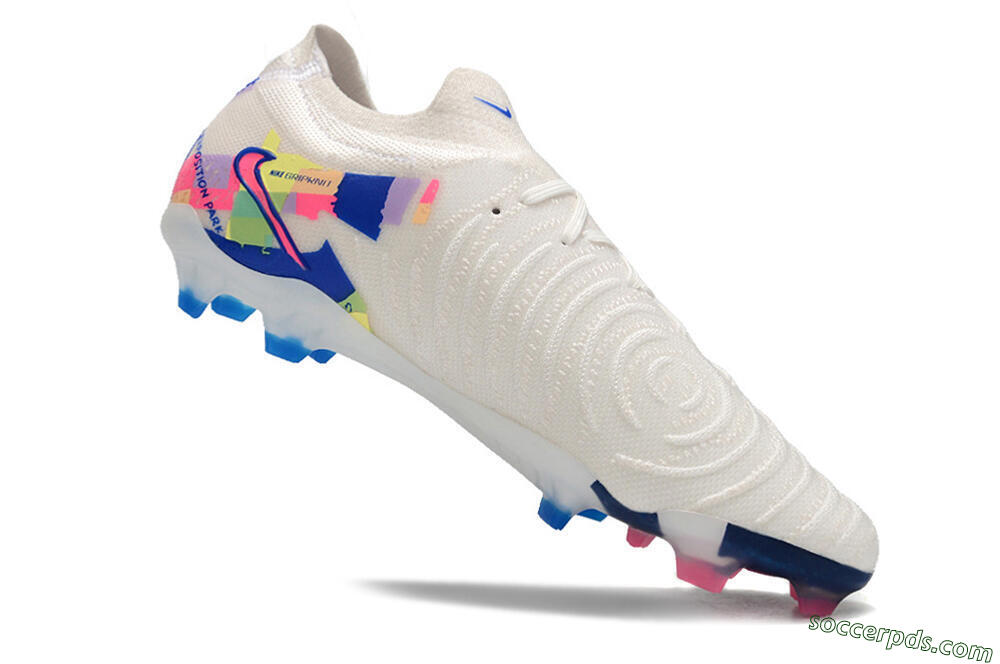 Nike Phantom Luna Elite FG Low-Tops Football Boots - White/Rainbow 4
