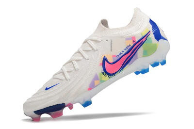 Nike Phantom Luna Elite FG Low-Tops Football Boots - White/Rainbow