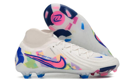 Nike Phantom Luna Elite FG High-Tops Football Boots - White/Rainbow