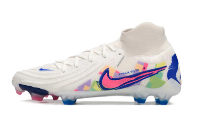 Nike Phantom Luna Elite FG High-Tops Football Boots - White/Rainbow