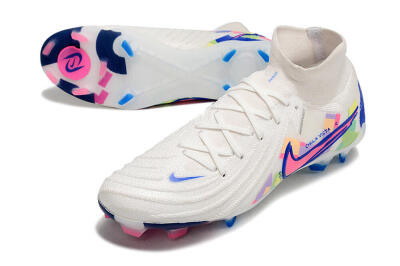 Nike Phantom Luna Elite FG High-Tops Football Boots - White/Rainbow