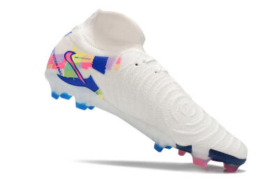 Nike Phantom Luna Elite FG High-Tops Football Boots - White/Rainbow