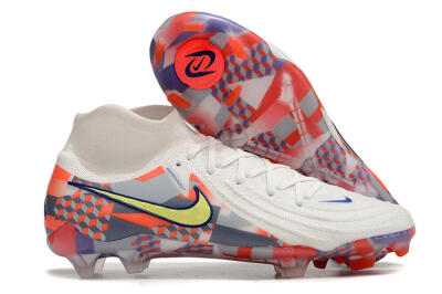 Nike Phantom Luna Elite NU FG High-Tops Football Boots - White/Red/Yellow/Blue