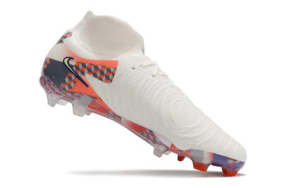 Nike Phantom Luna Elite NU FG High-Tops Football Boots - White/Red/Yellow/Blue