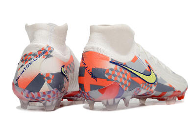 Nike Phantom Luna Elite NU FG High-Tops Football Boots - White/Red/Yellow/Blue