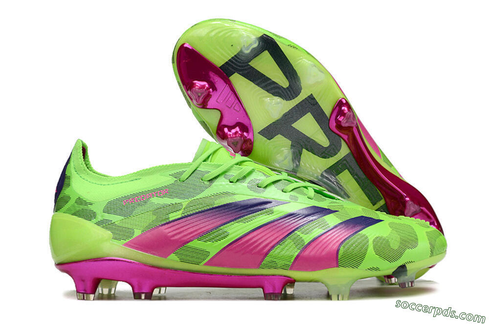 Adidas Predator Accuracy.1 FG Low-Tops Football Boots - Green/Yellow/Purple 1