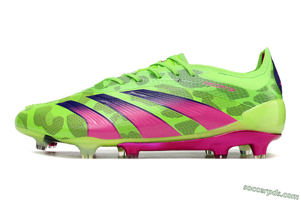 Adidas Predator Accuracy.1 FG Low-Tops Football Boots - Green/Yellow/Purple 2