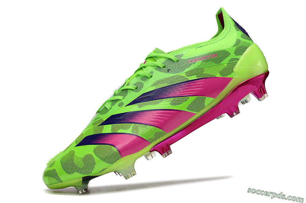 Adidas Predator Accuracy.1 FG Low-Tops Football Boots - Green/Yellow/Purple 5