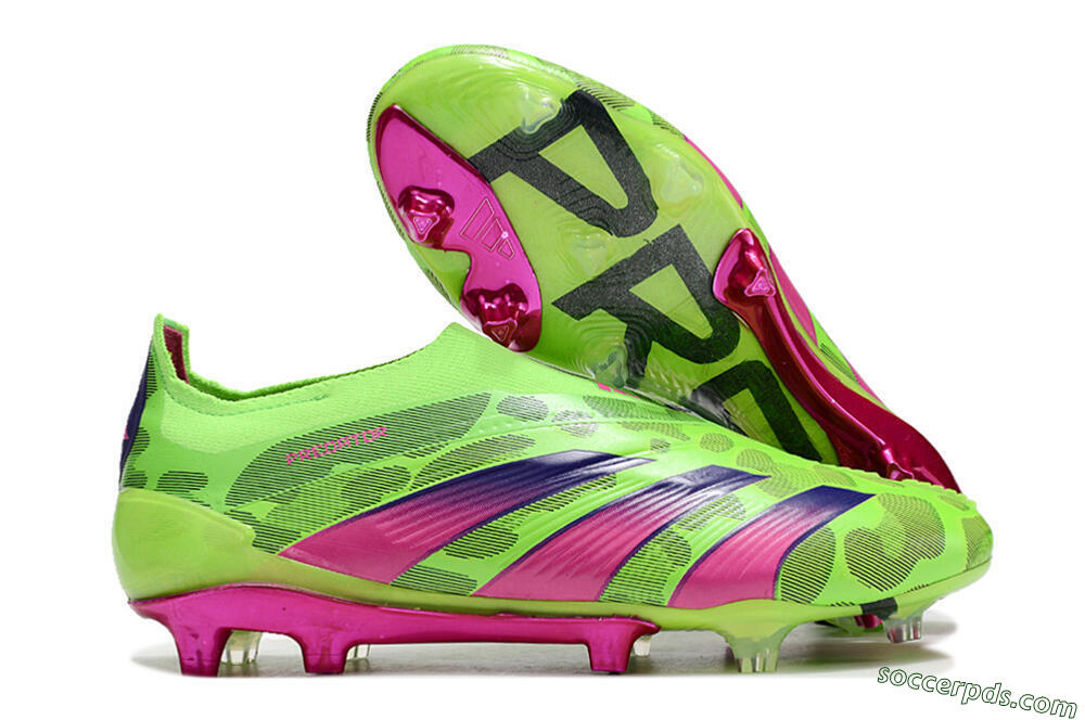 Adidas Predator Accuracy+ FG Low-Tops Football Boots - Green/Purple/Yellow 1