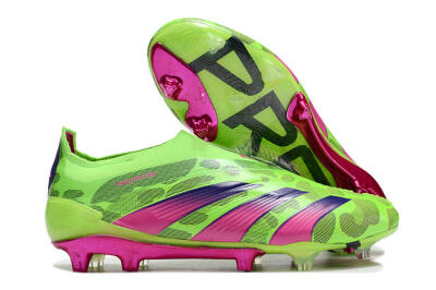 Adidas Predator Accuracy+ FG Low-Tops Football Boots - Green/Purple/Yellow