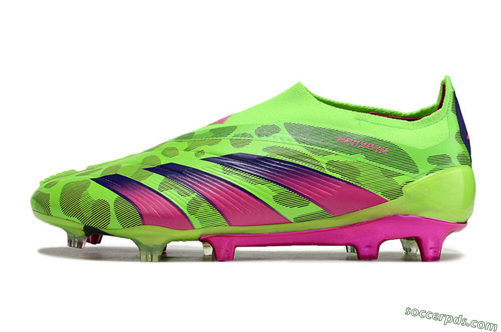 Adidas Predator Accuracy+ FG Low-Tops Football Boots - Green/Purple/Yellow 2