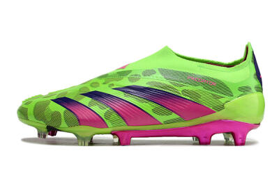 Adidas Predator Accuracy+ FG Low-Tops Football Boots - Green/Purple/Yellow