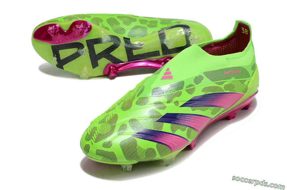 Adidas Predator Accuracy+ FG Low-Tops Football Boots - Green/Purple/Yellow 3
