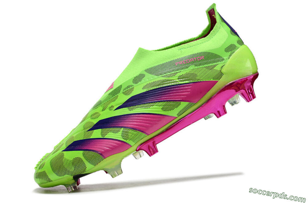 Adidas Predator Accuracy+ FG Low-Tops Football Boots - Green/Purple/Yellow 5