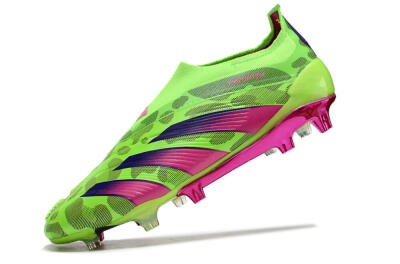 Adidas Predator Accuracy+ FG Low-Tops Football Boots - Green/Purple/Yellow