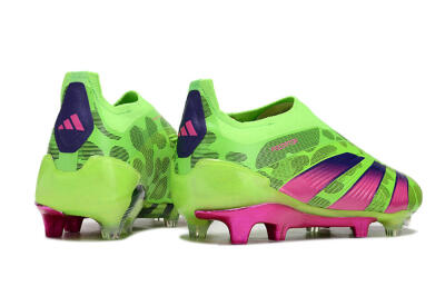 Adidas Predator Accuracy+ FG Low-Tops Football Boots - Green/Purple/Yellow