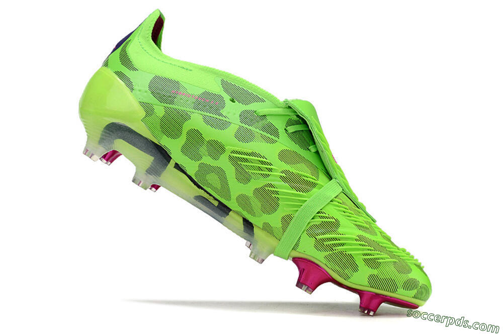 Adidas Predator Elite Foldover Tongue FG Low-Tops Football Boots - Green/Pink/Purple/Yellow 4