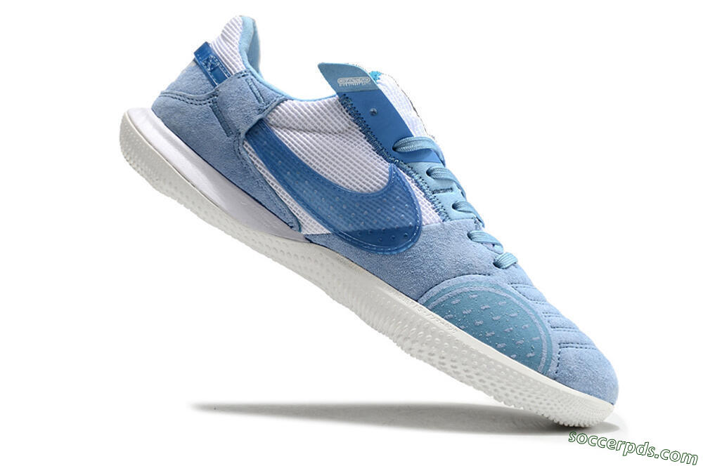 Nike Street Gato IC Low-Tops Football Shoes - Blue/White 4