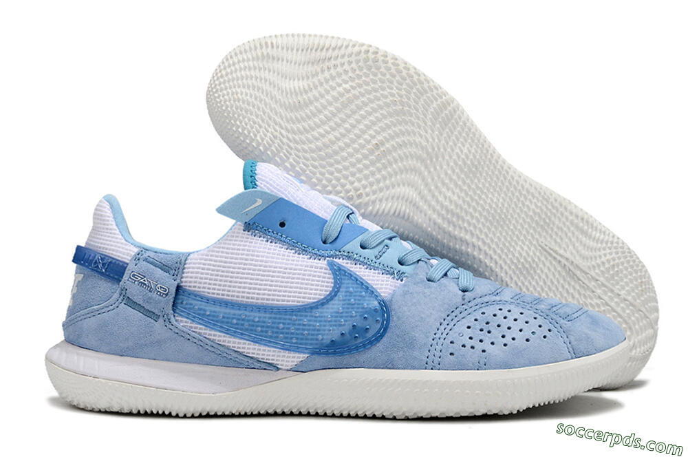 Nike Street Gato IC Low-Tops Football Shoes - Blue/White 1