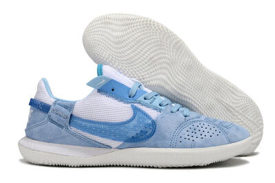 Nike Street Gato IC Low-Tops Football Shoes - Blue/White