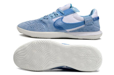 Nike Street Gato IC Low-Tops Football Shoes - Blue/White