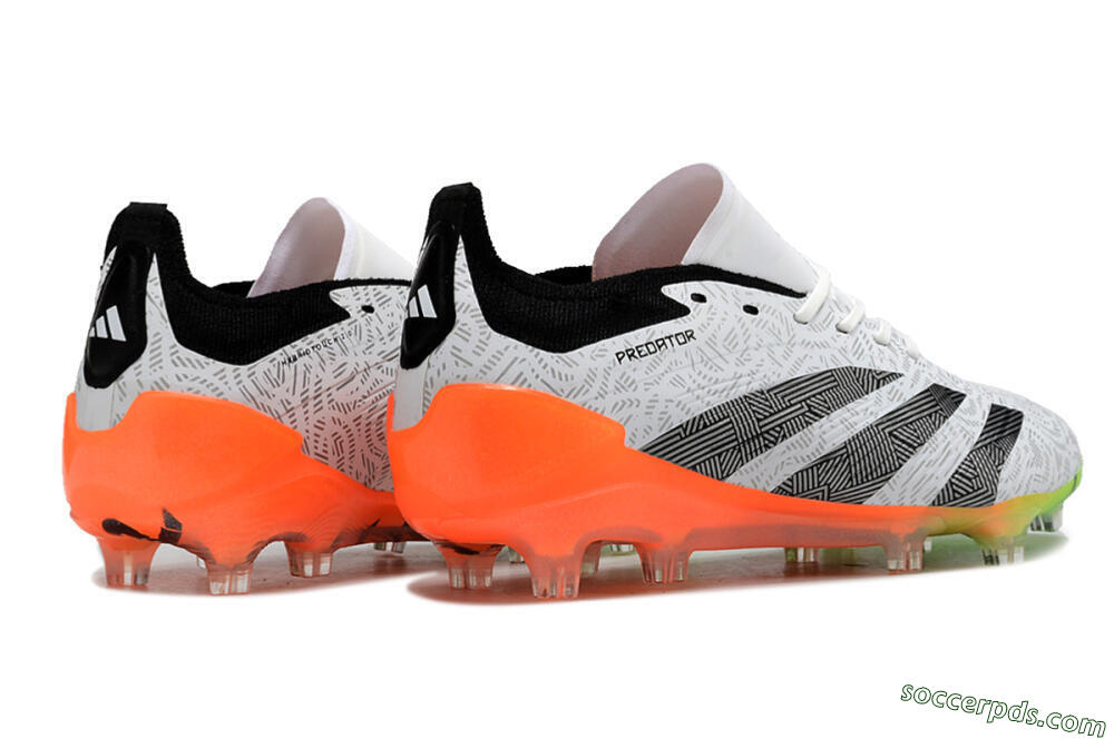 Adidas Predator Accuracy.1 FG Low-Tops Football Boots - White/Black/Orange 7