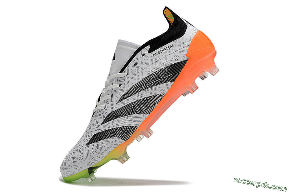 Adidas Predator Accuracy.1 FG Low-Tops Football Boots - White/Black/Orange 5
