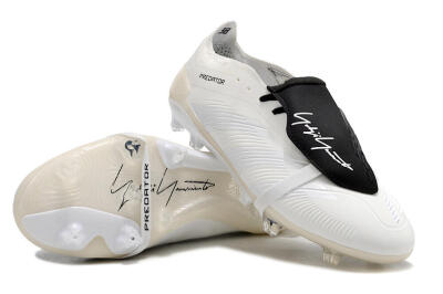 Adidas Predator Elite Foldover Tongue FG Low-Tops Football Boots - Beige/Black/White