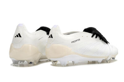 Adidas Predator Elite Foldover Tongue FG Low-Tops Football Boots - Beige/Black/White