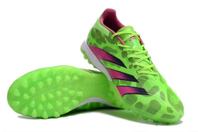 Adidas Predator Elite TF Low-Tops Football Shoes - Green/Purple/Pink