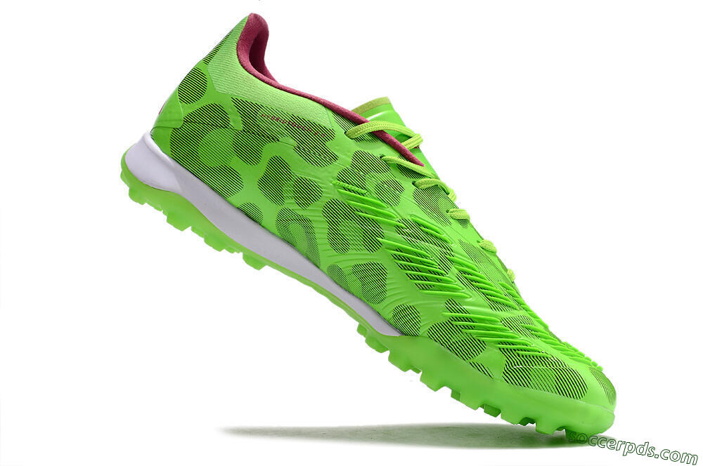 Adidas Predator Elite TF Low-Tops Football Shoes - Green/Purple/Pink 4