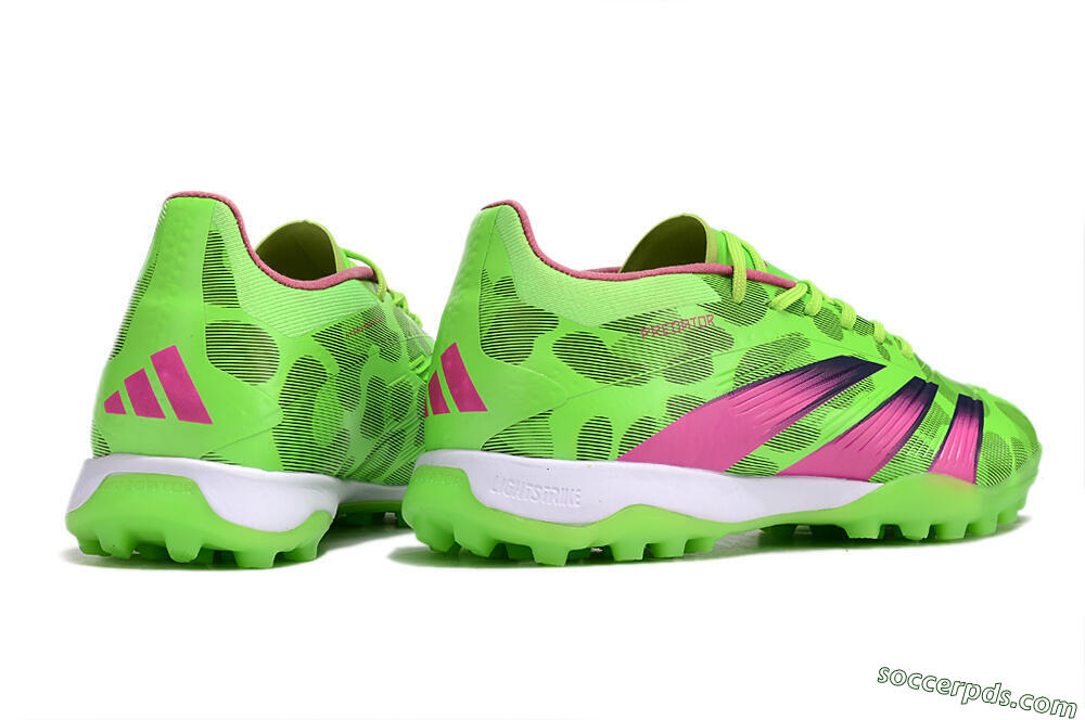 Adidas Predator Elite TF Low-Tops Football Shoes - Green/Purple/Pink 6