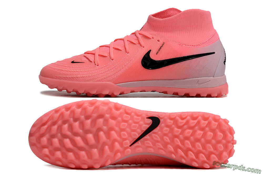 Nike Phantom Luna 2 Elite TF High-Tops Football Shoes - Pink/Black/White 0